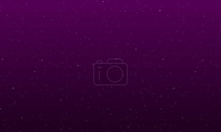 Illustration for Vector starry night background purple gradient - Royalty Free Image