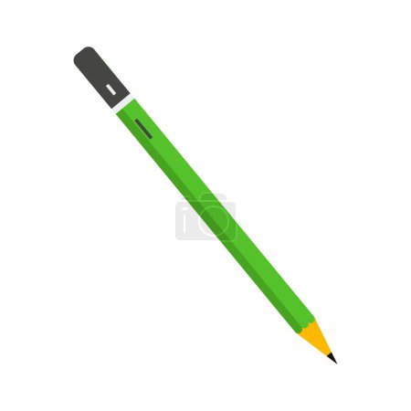 Vector lápiz maqueta de suministro de marca en blanco herramienta de madera