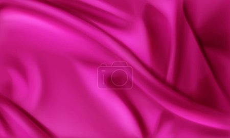 Vector realistic pink silk background