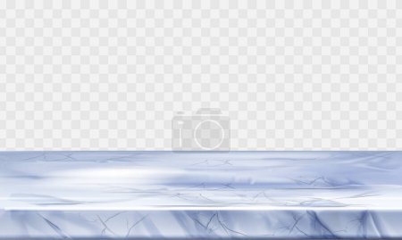 Vector empty top of blue marble stone table on white background can be used for product display