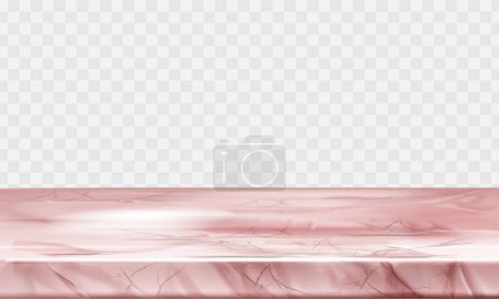 Vector empty top of red marble stone table on white background can be used for product display