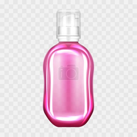 Vector perfume glass bottles transparent
