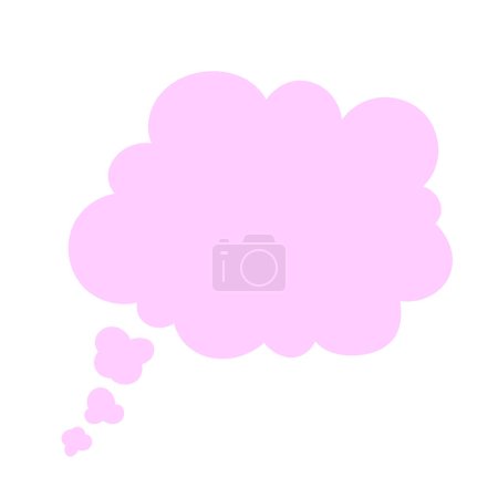 Vector thought bubble on white background