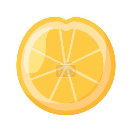 Vector sour yellow lemons. high vitamin c lemons are cut into slices for summer lemonade