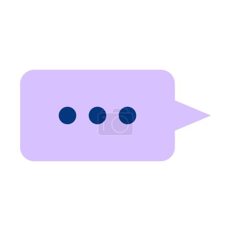 Vektor-Illustration von Bubble Chat auf Weiß