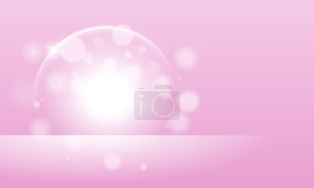 Vector pink bokeh textured plain product background