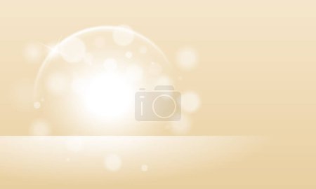 Vector yellow bokeh textured plain product background