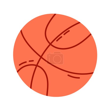 Vektor Basketballball isoliert auf weißem Hintergrund