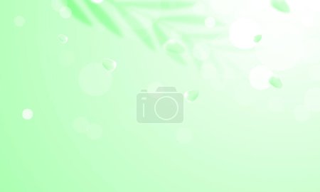 Vector petals of green rose spa background