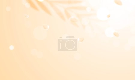 Vector petals of yellow rose spa background