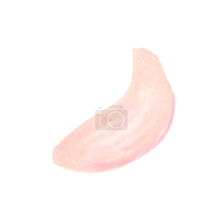 Téléchargez les illustrations : Vecteur abstrait pastel rose tache aquarelle sur fond blanc - en licence libre de droit