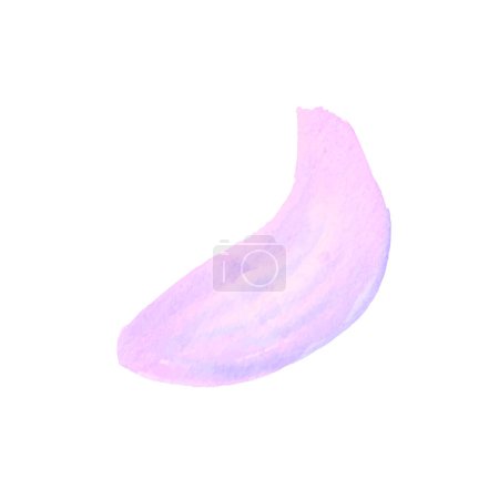 Téléchargez les illustrations : Vecteur abstrait pastel violet aquarelle tache sur fond blanc - en licence libre de droit