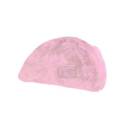 Téléchargez les illustrations : Vecteur abstrait tache aquarelle rose sur fond blanc - en licence libre de droit