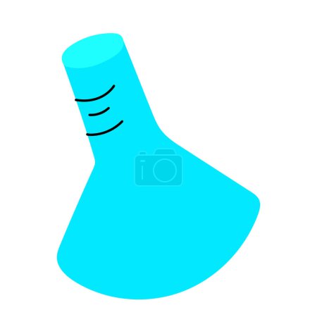 Vector illustration of chemical flask