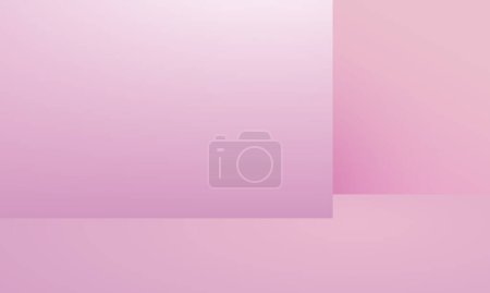 Vektor abstrakten rosa Hintergrund Studio leeren Hintergrund Produktdisplay Szene für Produkt