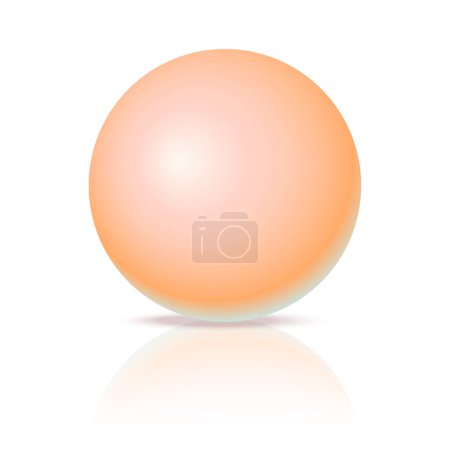Vecteur boule rose pastel réaliste boule de sphère 3d brillant figure géométrique isolée de sphère ronde