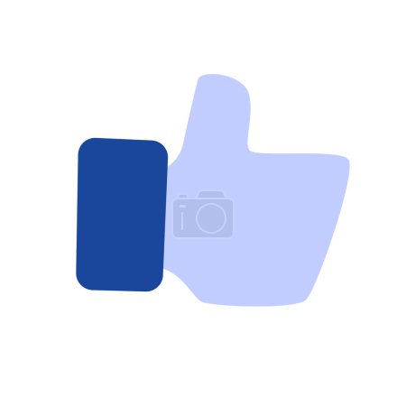 Ilustración de Vector facebook como icono en blanco - Imagen libre de derechos