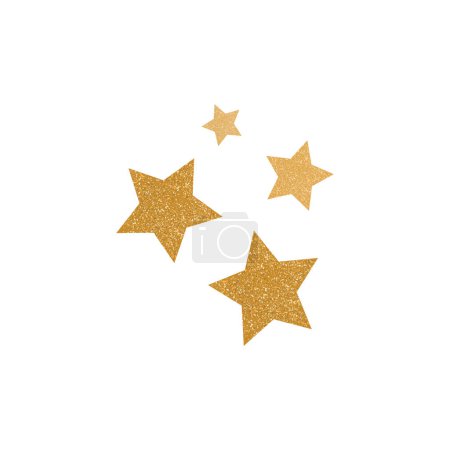 Vector gold glitter vector star. golden sparcle. amber particles. luxury design element