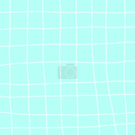 Vector cursive grid blue pastel aesthetic background