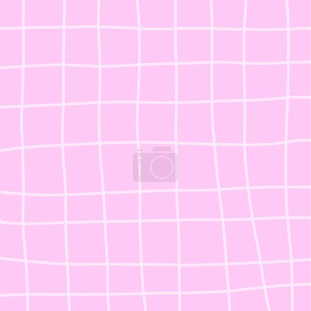 Vector cursive grid pink pastel aesthetic background