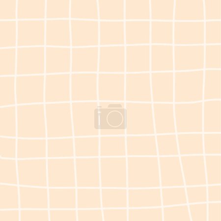 Vector cursive grid orange pastel aesthetic background