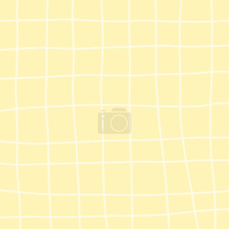 Vector cursive grid yellow pastel aesthetic background