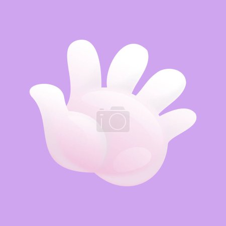 Vector human hand. the palm is like a sense organ. part of the body. the organ of touch. vector illustration isolated