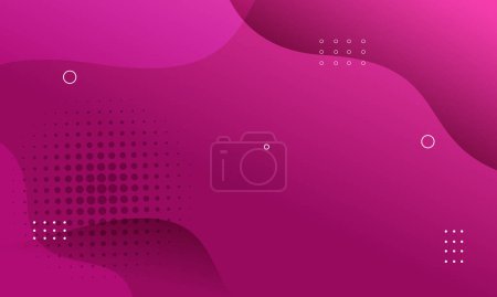 Illustration for Vector gradient abstract pink background with geometric elements - Royalty Free Image