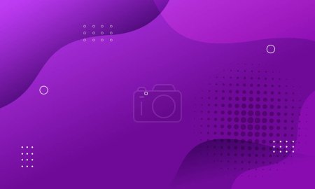 Illustration for Vector gradient abstract purple background with geometric elements - Royalty Free Image