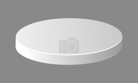 Foto de Vector icono plata brillante podio soporte para anuncio aislado sobre fondo blanco - Imagen libre de derechos