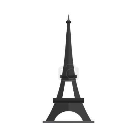 Illustration for Vector eiffel tower vector icons world famous france tourist attraction symbols international architectural monument - Royalty Free Image
