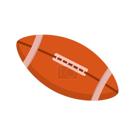 Vector american football sport icon on white