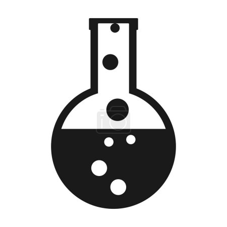 Illustration for Vector illustration of chemical flask - Royalty Free Image