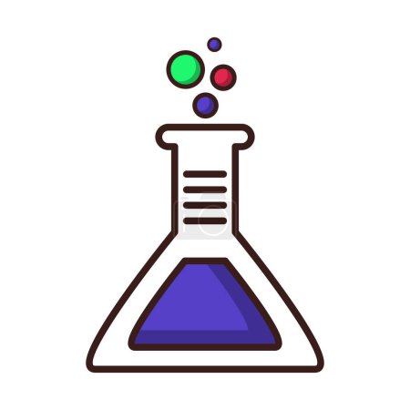 Illustration for Vector science lab illustration on white background - Royalty Free Image