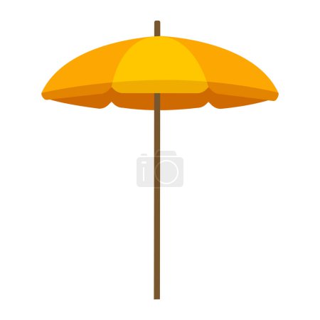 vector coloured beach umbrellas on white background