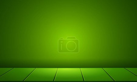 Vector abstract smooth studio room green background used for product display banner template