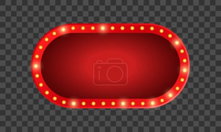 Vector empty frames landmarks cloud symbol ribbon theater marquee isolated on white background