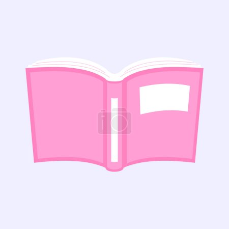 Vecteur rose couverture de livre ouvert vecteur