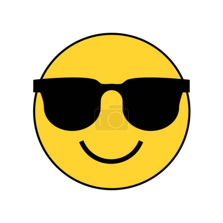 Vector flat emoticon reaction on white background