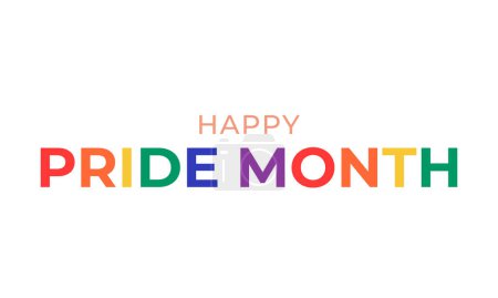 vecteur lgbt fierté mois en juin lesbienne gay bisexuel transgenre lgbt arc-en-ciel drapeau vecteur illustration