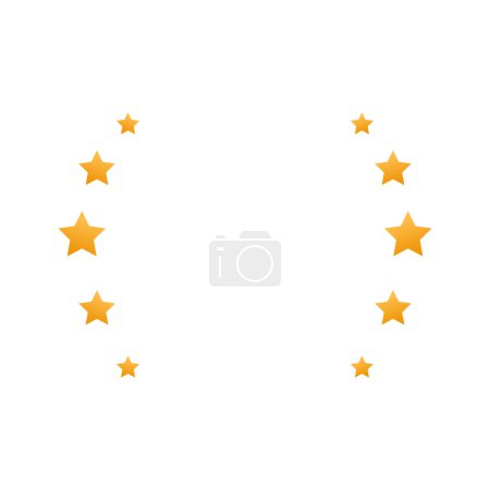Vector star icon. rating stars vector. flat stars isolated