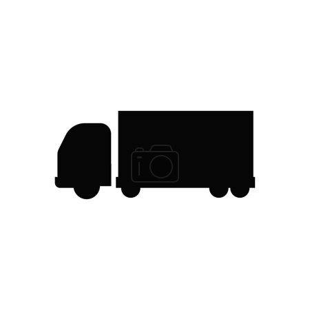 Vector truck sign symbol vector glyph color icon