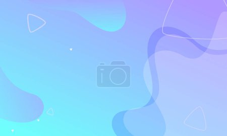 Vector gradient abstract background with shapes