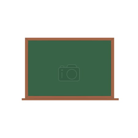 Illustration for Vector blackboard with wooden frame school chalkboard vector modern cartoon illustration - Royalty Free Image