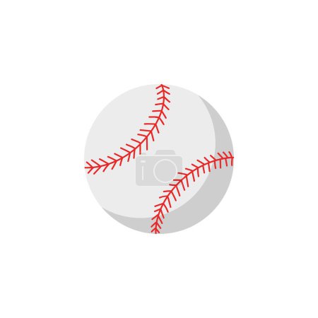 Vector Baseball Illustration auf weißem Hintergrund