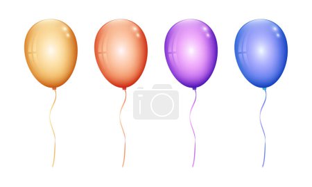Vector bunte Luftballons Kollektion