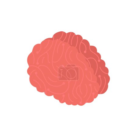 Vektor Gehirnorgan Konzept Illustration