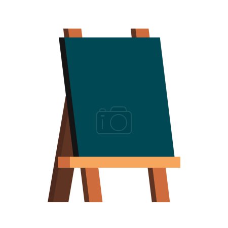 Illustration for Vector blank sandwich board stand chalkboard for special menu announcement or education clean blackboard - Royalty Free Image