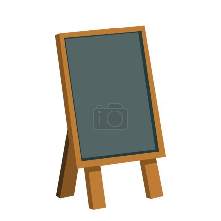 Tableau sandwich blanc vectoriel support tableau pour l'annonce de menu spécial ou tableau noir propre de l'éducation