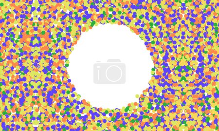 Téléchargez les illustrations : Vecteur fond coloré de confettis pour les anniversaires - en licence libre de droit